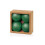 Premier 4 Large Green Christmas Baubles 10cm Hanging Glitter Tree Decoration 2