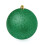 Premier 4 Large Green Christmas Baubles 10cm Hanging Glitter Tree Decoration 3