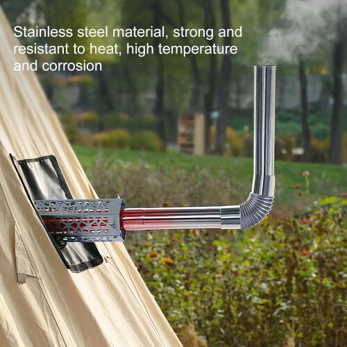 Chimney Insulation Protector Removable Outdoor Guard Hexagonal Design Compact Portable Travel Tent Use 1
