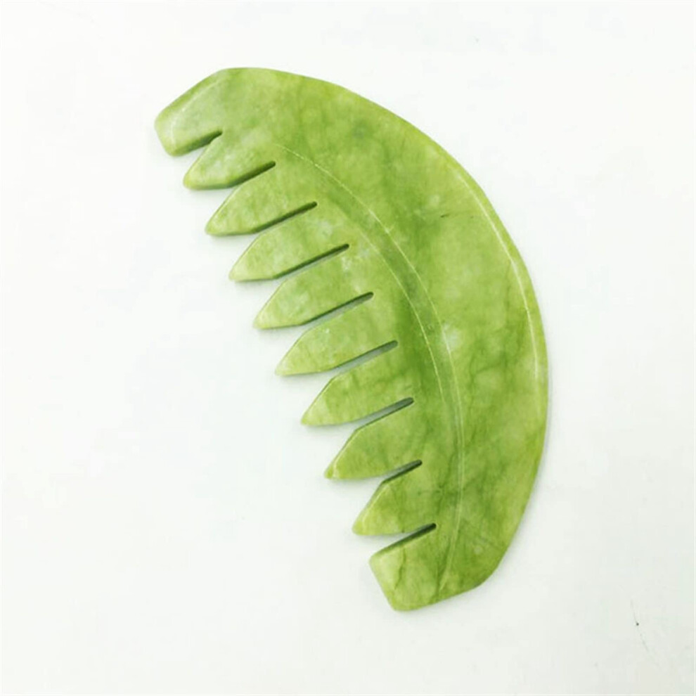 Gouache Gua Sha Massage Tool Natural Stone Scraping Comb for Body Meridian Therapy Reflexology Blood Circulation 1pc Color 17