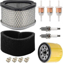 Air Filter with Fuel Filter Replacement for Kohler Lx173 Lt133 Lt155 Ltr155 Stx30 Stx38 S1642 Sst15 Lawn Mower, for John Deere Gy20574 M92359 Am121608