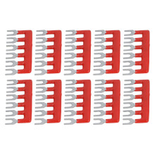 Premium-Klemmenleisten, 10 Stück, 400 V, 15 A, Kupfer, PVC-flammhemmend, Jumper-Blöcke