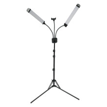 LED Fill Light Double Arm 2500 Lumen 40W Adjustable Colour Temperature 3000K-6000K Photography Studio Lighting Set