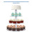 4-stöckiger transparenter Acryl-Cupcake-Stand, stabil 1