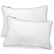 (2 Pack) Aamira Pillow Orthopaedic Shredded Memory Foam Bed Pillow
