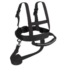 Ski and Snowboard Training Strap for Kids, Adjustable Ski Belt Trainer with Removable Leash and Lift Grip, Black