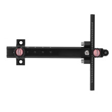 T-förmiges Bogenvisier aus Aluminium 186 g schwarz