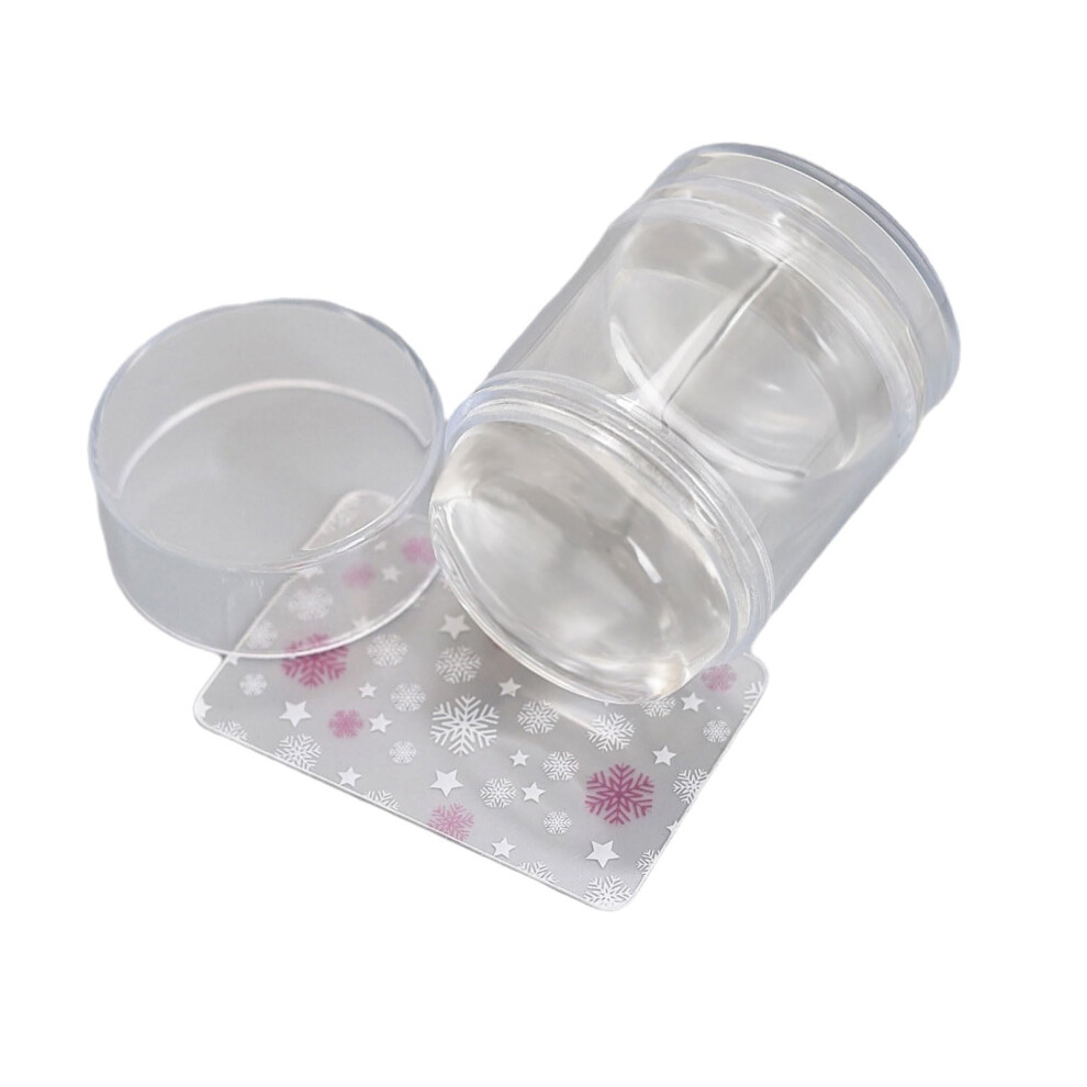 SilikonnÃ¤gel Stamper Set Transparent Jelly Nails Art Template Tools with Scraper for Nail Designs and Stamping