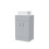 NES Home Nes Home Matte Grey 500mm Bathroom Doors Vanity Unit Rectangle Ceramic Basin 2