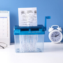 Hand Shredder Manual Paper Shredder A6 Size 1L Capacity for Office School Home Use Hand Crank Design