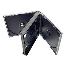 4 CD Empty Thick Cassette Cases for Storage and Organization, Durable Plastic, Clear Color, Fits Standard CDs