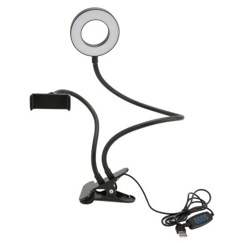 Selfie-Ringlicht 12 W 65 cm Schwarz 9 cm Kopf 1