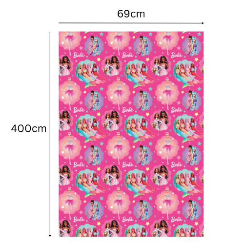 Barbie Barbie Wrapping Paper 4m Roll 2