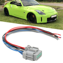 4-poliger Scheinwerfer-Stecker-Pigtail, flexibel, strapazierfähig, geeignet für 350Z-Scheinwerfer