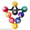 6pcs Magic Ball Rack Holder Billiard Ball Rack 4
