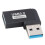 USB 3.2 F-M Adapter 90 Knick High-Speed Silber 10