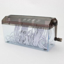 Mini Hand Shredder A4 Portable Manual Paper Shredder for Office School Home Desktop Use Black