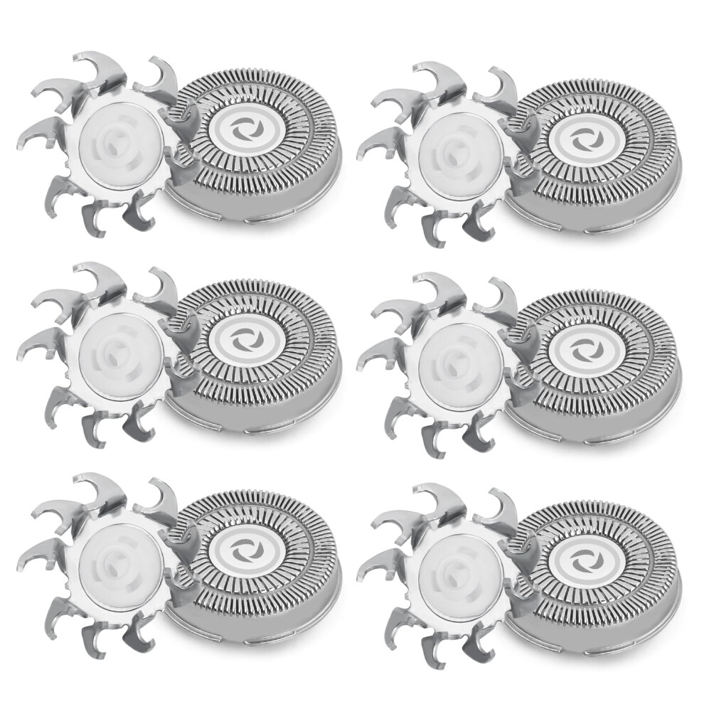 Replacement Shaving Heads for Philips Norelco Series 3000 2000 1000 FR8 Compatible Double Blade Pack of 6-image-OPC-PJHDNBB-NEW