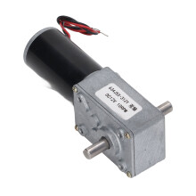 Getriebemotor Dualwellen DC 12V Selbstperrend Drehzahlreduzierung CW CCW Schneckengetriebemotor 10RPM