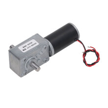 DC 24 V Schneckengetriebe 5 U/min 30 kgf·cm Doppelwelle Schwarz
