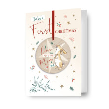 Guess How Much I Love You Bauble Baby's 1st Christmas Card