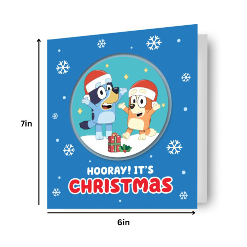 Bluey Bluey Bauble Attachment Christmas Card 2