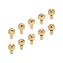 goldene Uhrenkrone aus Legierung, wasserdichtes Ersatzteil für Uhrmacher-Reparaturen - 10 Stück