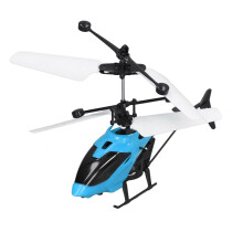 Mini RC Hubschrauber blau ABS 100mAh 10 Minuten Flugzeit