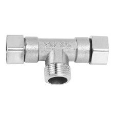 304er Edelstahl 3-Wege-T-Stück G1/2 Rohrfitting