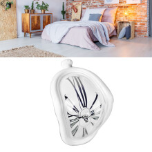 Schmelzende Uhr 250 g weißer Kunststoff 145x175x115mm