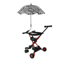 Baby Stroller Umbrella UV Protection, 76cm Arc, Waterproof, Zebra Print
