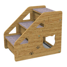 Dog Stairs for Large Dogs - Non-Slip Pet Steps with Comfortable Navigation and Support for Older Pets to Reach Bed