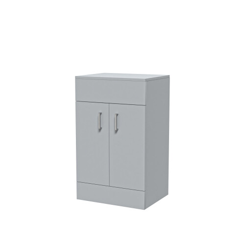 NES Home Nes Home 500mm Matte Grey Vanity Unit Cabinet With Worktop 1