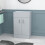 NES Home Nes Home 500mm Matte Grey Vanity Unit Cabinet With Worktop 4
