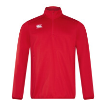 (XL, Flag Red) Canterbury Mens Quarter Zip Training Midlayer