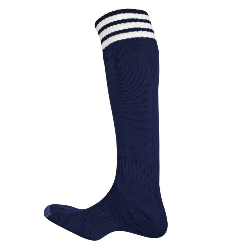 Mitre Childrens/Kids Mercury 3 Stripes Football Socks-image-OPC-PJHDRKB-NEW