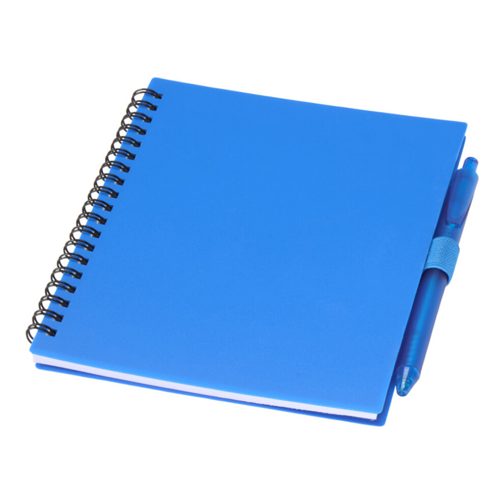 Floso Blue (One Size, ) Niove Soft Cover Recycled Plastic Notebook & Pen Set