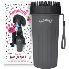(Black, Large) Bugalugs Dog Paw Cleaner Paw Washers For Dogs. A Portable Shower Paw Cleaner For Dogs & Cats. Foot Washer is an Essential Paw Washer Dog Walking