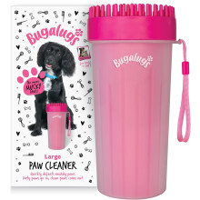 (Pink, Large) Bugalugs Dog Paw Cleaner Paw Washers For Dogs. A Portable Shower Paw Cleaner For Dogs & Cats. Foot Washer is an Essential Paw Washer Dog Walking