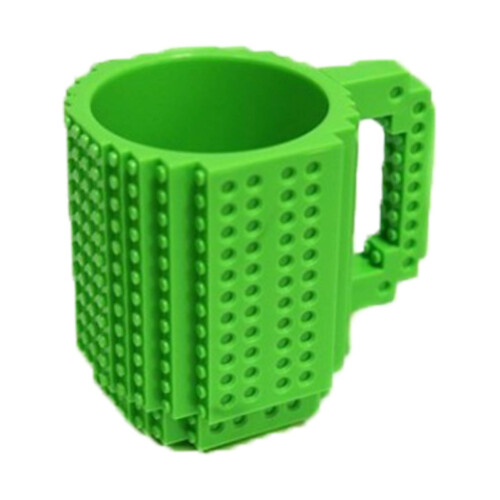 Baustein-Becher Grün 13,5 x 12 cm 9,1 oz DIY-Becher 1