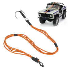 Durable Orange RC Crawler Rope with Hooks for 1/10 1/8 Cars