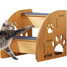 Wooden Dog Stairs for Bunk Beds | Non-Slip Pet Steps | Indoor Wooden Ladder for Cats and Small Dogs | Versatile Climbing Aid