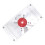 Aluminum Router Table Insert Plate with 4 Rings, 23.5x12cm, Red 11