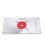 Aluminum Router Table Insert Plate with 4 Rings, 23.5x12cm, Red 10