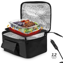 Car Cooler Bag Electric 12V Insulated Picnic Lunch Bag Foldable Thermal Cooler for Camping Shopping Travel