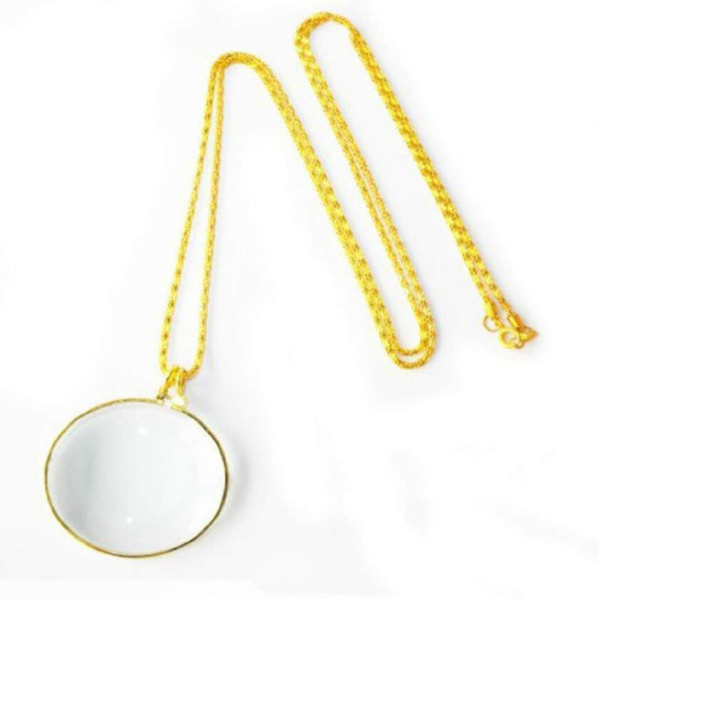 Magnifying Glasses Necklace for Reading - Portable High Magnification Microscope with Optical Lenses for Eye Protection