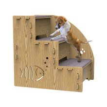 Wooden Dog Stairs for Indoor Use, Non-Slip Pet Steps, Durable Indoor Climbing Ramp for Small to Medium Dogs