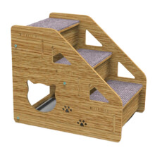Bed Steps for Dogs - 3 Step Non-Slip Dog Stairs for Bunk Beds, Small/Medium Dogs and Older Cats, Durable Pet Ladder for Cars