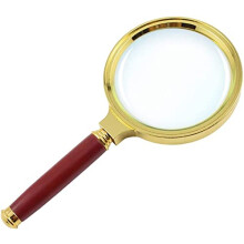 10x Zoom Handheld Magnifying Glass 80mm Lens Lightweight Loupe for Hobbies Coins Newspapers and Crafts