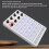 Wireless MIDI Controller with 16 RGB Backlit Pads and 8 Assignable Knobs for USB MIDI Pad Control in Black for GarageBand and Studio One 4